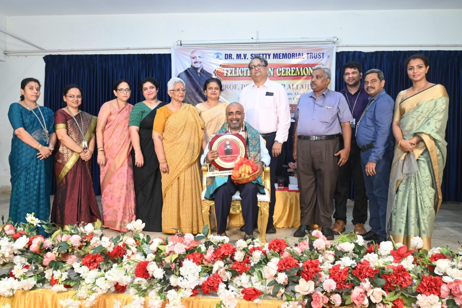 Felicitation Ceremony for Prof. U. T. Ifthikar Fareed, Chairman of the National Commission for Allied and Healthcare Professions, Karnataka